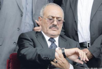 مكتب صالح  السفير الأمريكي  بصنعاء: إنذار الرئيس صالح بمغادرة اليمن قبل يوم الجمعة القادمة