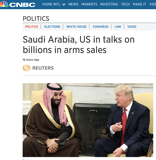 “رويترز”: صفقات أسلحة بمليارات الدولارات استباقا لزيارة ترامب الى السعودية