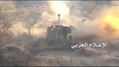 استهداف مرابض مدفعية الجيش السعودي وتجمعاته في الخضراء بنجران