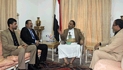 رئيس المجلس السياسي الأعلى يلتقي قيادة وكالة الأنباء اليمنية سبأ