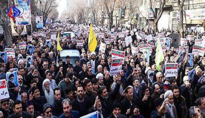 جمهرة الشعب الإيراني  في مواجهة أعمال الشغب