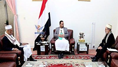 الرئيس الصماد يلتقي رئيس مجلس القضاء الأعلى
