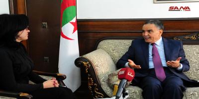 السفير الجزائري لـ سانا: تطورات الأحداث أثبتت صحة الموقف الجزائري الداعم لسورية