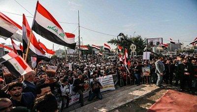 وقفة تضامنية في بغداد تدعو إلى إيقاف الحرب ورفع الحصار عن الشعب اليمني