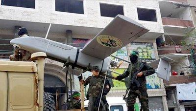 طائرات حماس تنفذ اول هجماتها على الكيان الصهيوني