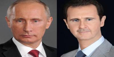 الرئيسان ‏الأسد وبوتين يتفقان خلال اتصال هاتفي على تخفيض عديد القوات الجوية الروسية في سورية بما يتوافق مع المرحلة الميدانية الحالية