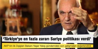 وزير الخارجية التركية الأسبق: سياسة العدالة والتنمية تجاه سورية أضرت بتركيا