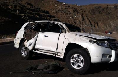 عاجل : تعرض خمسه أشخاص تابعين للامم المتحدة بحادث مروري في العاصمه صنعاء