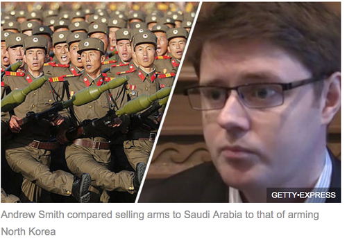 "أندرو سميث" لصحيفة “إكسبرس”: تسليح السعودية لا يقل خطرا عن تسليح كوريا الشمالية
